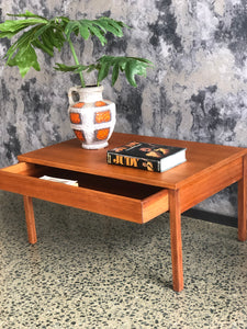 Meredew teak coffee table with drawer