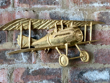 Load image into Gallery viewer, Vintage Brass Wall Hanging Airplanes
