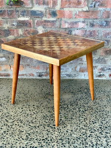 Mid-Century, Chess Side Table