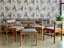 Load image into Gallery viewer, Set of 8 Mid-century modern McIntosh dining room chairs
