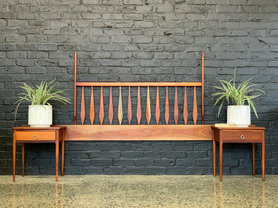 Mid-century modern queen size headboard