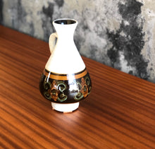 Load image into Gallery viewer, West German brown &amp; green pottery vase
