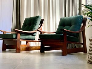 Imbuia Pair Of Armchairs