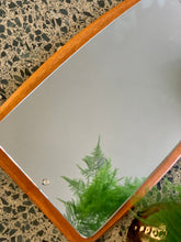 Load image into Gallery viewer, Mid-century teak backed mirror
